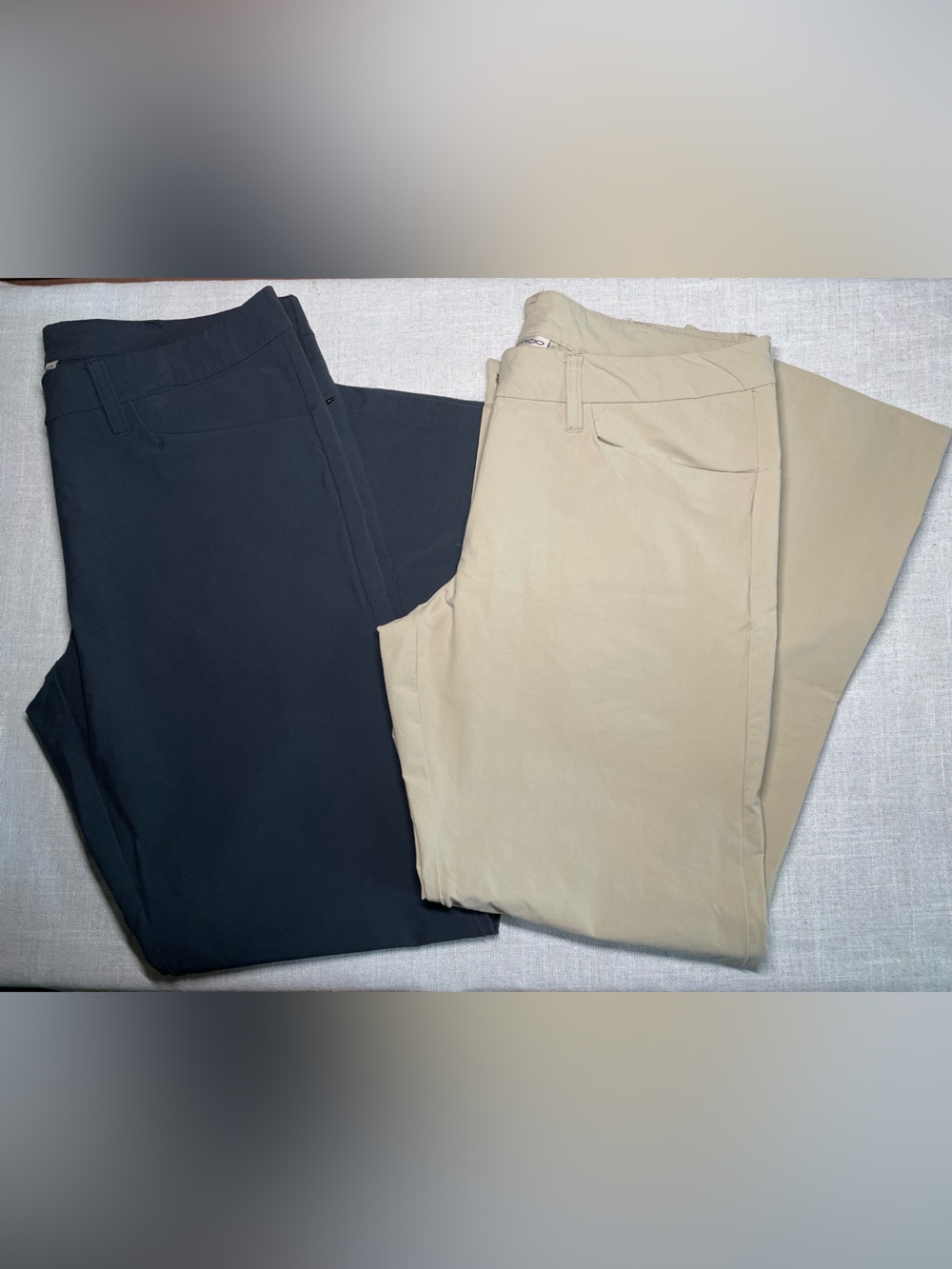 ExOfficio Women's Nomad Stretch Hiking Travel Pants Bundle Khaki Beige & Black